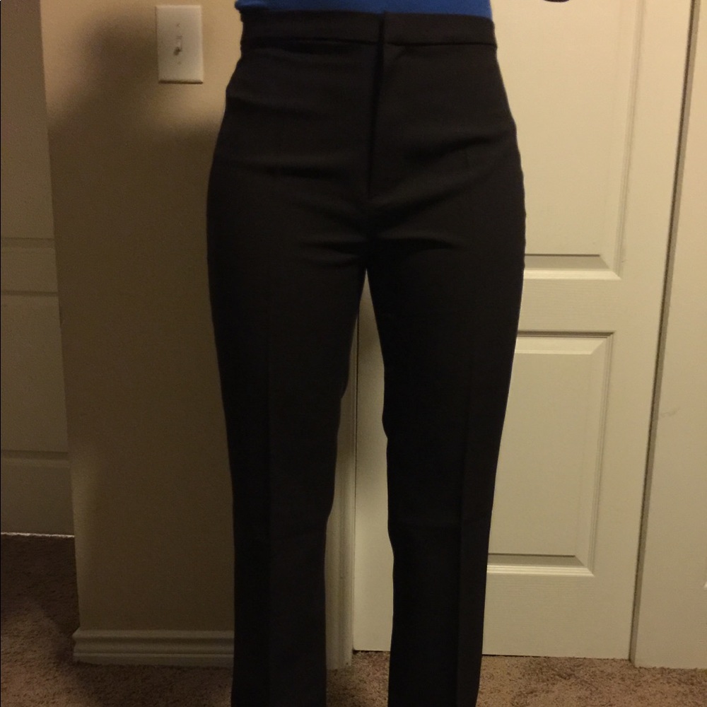 Zara Flat Front Ladies Pants, Red